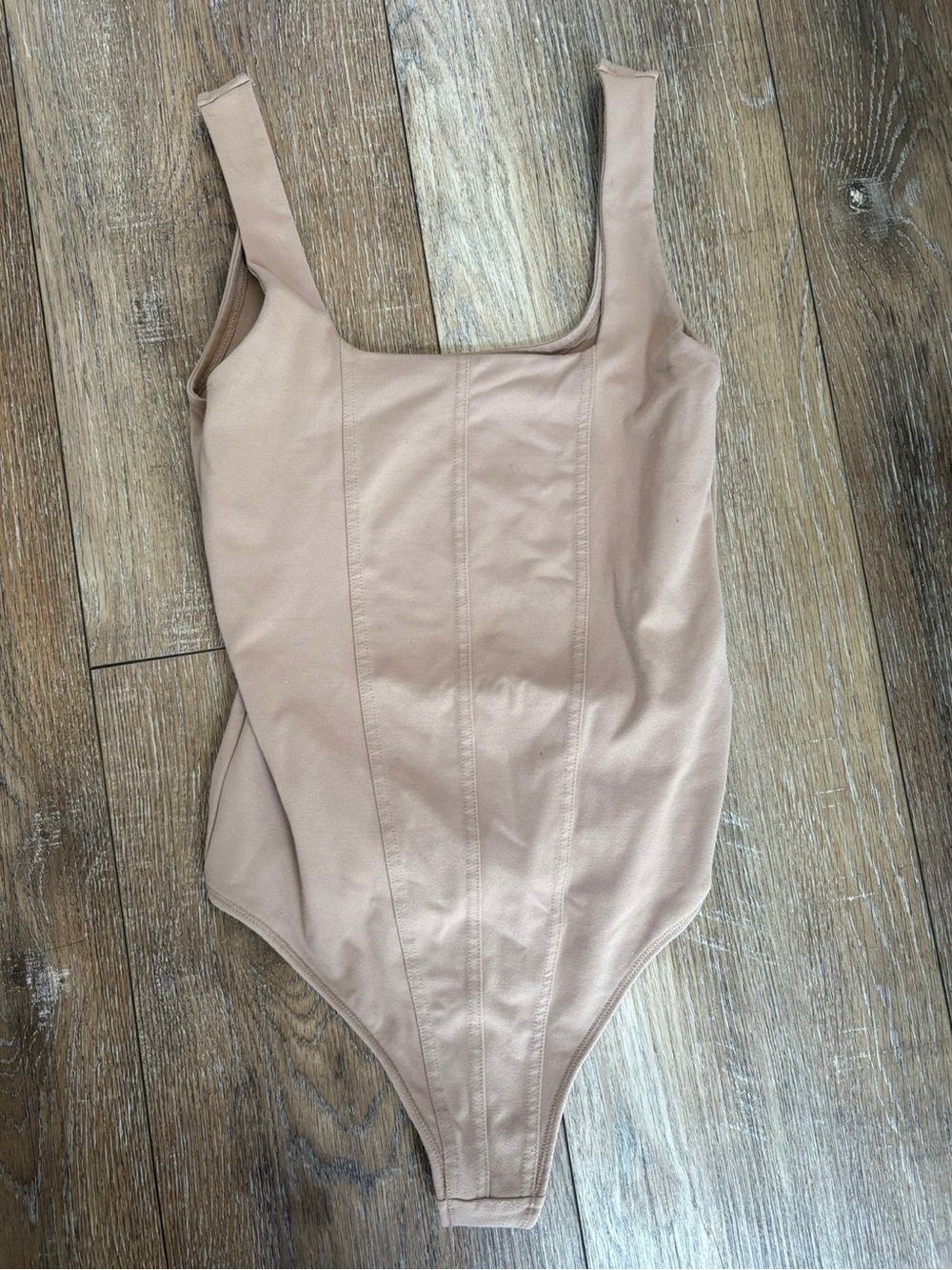 Abercrombie & Fitch corset-style bodysuit with a square neckline size small